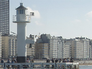 The lighthouse at the end of the west pier
