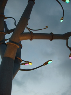 The branches of an artificial tree