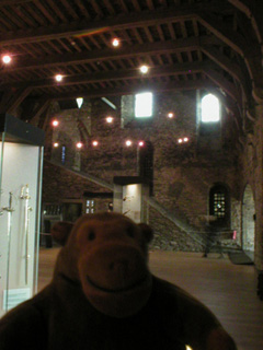Mr Monkey in the Knights' Hall