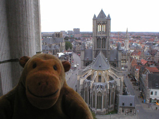 Mr Monkey looking west from the Belfort