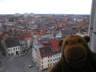 Mr Monkey looking north-west from the Belfort