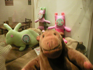 Mr Monkey at some creatures made by Tait and Style
