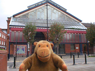 Mr Monkey outside the Craft and Design Centre