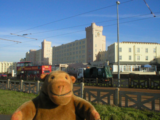 Mr Monkey across the road from the Norbreck Castle hotel