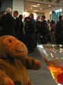 A drink before the exhibition